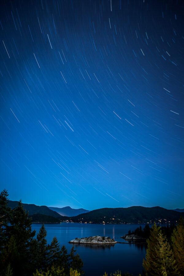 Star Trails over Whytecliff
